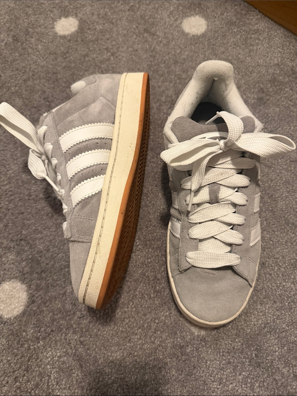 Adidas Grey Campus shoes